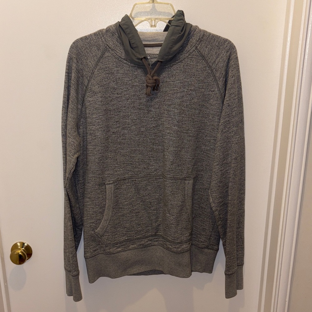 GAP Men's Heather Gray Hooded Sweater